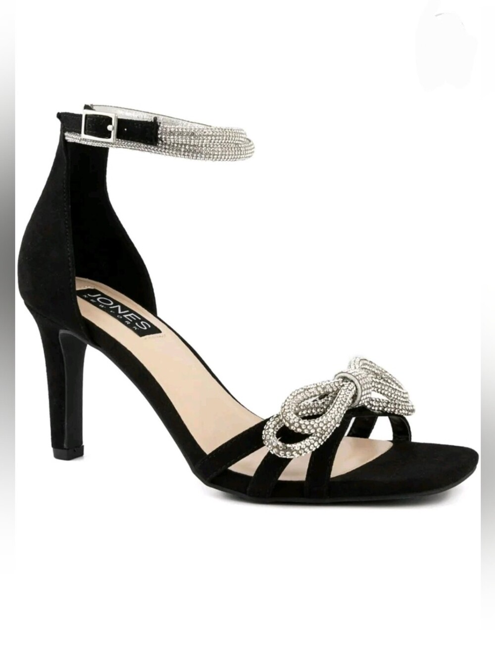 🖤 NEW Jones New York Tarrie Crystal Bow Heels 7.5 NIB